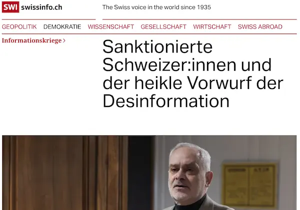 Der Fall des Schweizer Ex-Offiziers, den die EU im Dezember sanktioniert hat, sorgt f&uuml;r grosse Aufmerksamkeit.